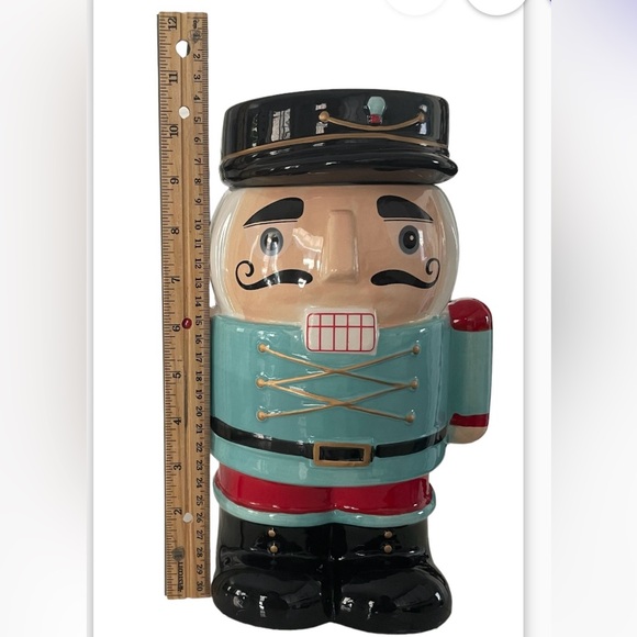 Sleigh Bell Bistro Soldier Nutcracker Collectible Cookie
Jar - Picture 3 of 7